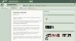 Desktop Screenshot of cosplayersrus.deviantart.com