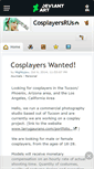 Mobile Screenshot of cosplayersrus.deviantart.com