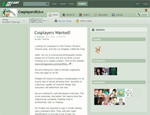 Tablet Screenshot of cosplayersrus.deviantart.com