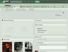 Tablet Screenshot of kolatray.deviantart.com