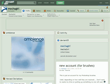 Tablet Screenshot of mechagirl.deviantart.com