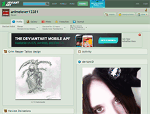 Tablet Screenshot of animelover12281.deviantart.com