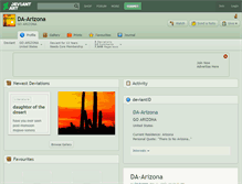Tablet Screenshot of da-arizona.deviantart.com