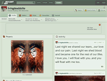 Tablet Screenshot of livingdeaddollie.deviantart.com