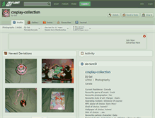 Tablet Screenshot of cosplay-collection.deviantart.com