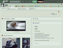 Tablet Screenshot of loloa.deviantart.com