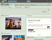 Tablet Screenshot of fur-kotka.deviantart.com