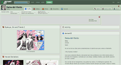 Desktop Screenshot of dama-del-viento.deviantart.com