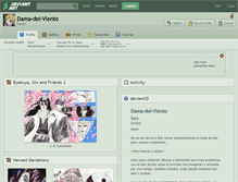 Tablet Screenshot of dama-del-viento.deviantart.com