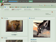 Tablet Screenshot of bluehunter.deviantart.com