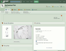Tablet Screenshot of mechanical-fish.deviantart.com