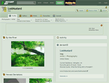 Tablet Screenshot of lostmustard.deviantart.com