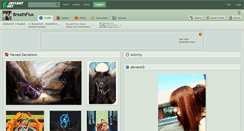 Desktop Screenshot of breathflux.deviantart.com