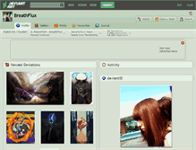 Tablet Screenshot of breathflux.deviantart.com