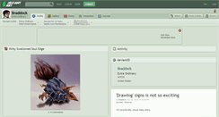 Desktop Screenshot of braddock.deviantart.com
