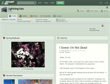 Tablet Screenshot of lightning-saix.deviantart.com