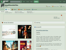 Tablet Screenshot of beautifulcelebrities.deviantart.com