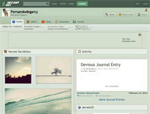 Tablet Screenshot of fernandodegarcy.deviantart.com