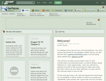 Tablet Screenshot of gerfalcon.deviantart.com