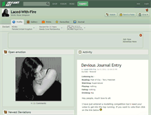 Tablet Screenshot of laced-with-fire.deviantart.com