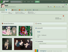 Tablet Screenshot of boyt.deviantart.com