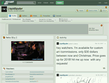 Tablet Screenshot of liquidspyder.deviantart.com