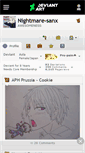 Mobile Screenshot of nightmare-sanx.deviantart.com
