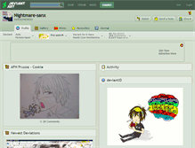 Tablet Screenshot of nightmare-sanx.deviantart.com