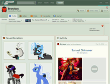 Tablet Screenshot of bronyboy.deviantart.com
