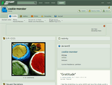 Tablet Screenshot of cookie-monster.deviantart.com
