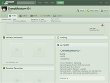 Tablet Screenshot of cheezitrainbow101.deviantart.com