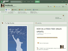Tablet Screenshot of gutobunde.deviantart.com
