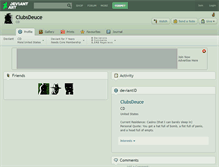 Tablet Screenshot of clubsdeuce.deviantart.com