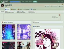 Tablet Screenshot of jessieh498.deviantart.com