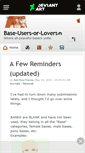 Mobile Screenshot of base-users-or-lovers.deviantart.com