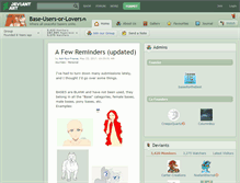 Tablet Screenshot of base-users-or-lovers.deviantart.com