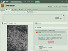 Tablet Screenshot of fencerabroad.deviantart.com