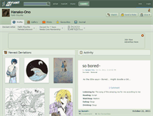 Tablet Screenshot of hanako-ono.deviantart.com