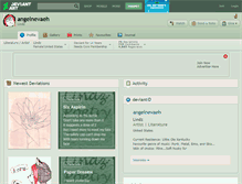 Tablet Screenshot of angelnevaeh.deviantart.com