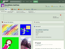 Tablet Screenshot of kawaiineko-sukichan.deviantart.com