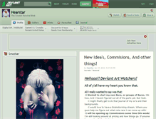 Tablet Screenshot of hearstar.deviantart.com