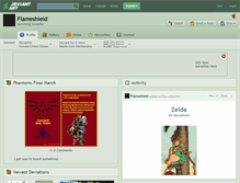 Tablet Screenshot of flameshield.deviantart.com