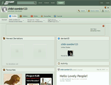 Tablet Screenshot of chibi-zombie123.deviantart.com