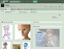 Tablet Screenshot of e-chan.deviantart.com