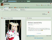 Tablet Screenshot of okami-kiss.deviantart.com
