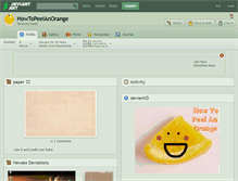 Tablet Screenshot of howtopeelanorange.deviantart.com
