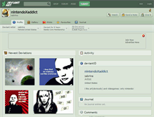 Tablet Screenshot of nintendoxaddict.deviantart.com