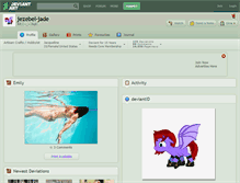 Tablet Screenshot of jezebel-jade.deviantart.com