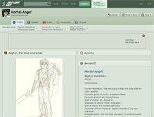 Tablet Screenshot of mortal-angel.deviantart.com