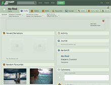 Tablet Screenshot of mo-real.deviantart.com